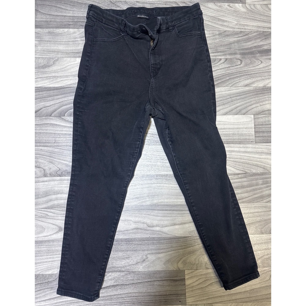 American Eagle Next Level Stretch Black High Rise Jeggings Size 14 Short